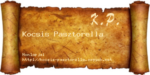 Kocsis Pasztorella névjegykártya